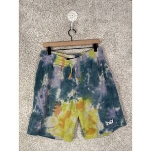 RipNDip Lord Nermal Cat Tie Dye Terry Fleece 9" Inseam Heavyweight Shorts Sz. M